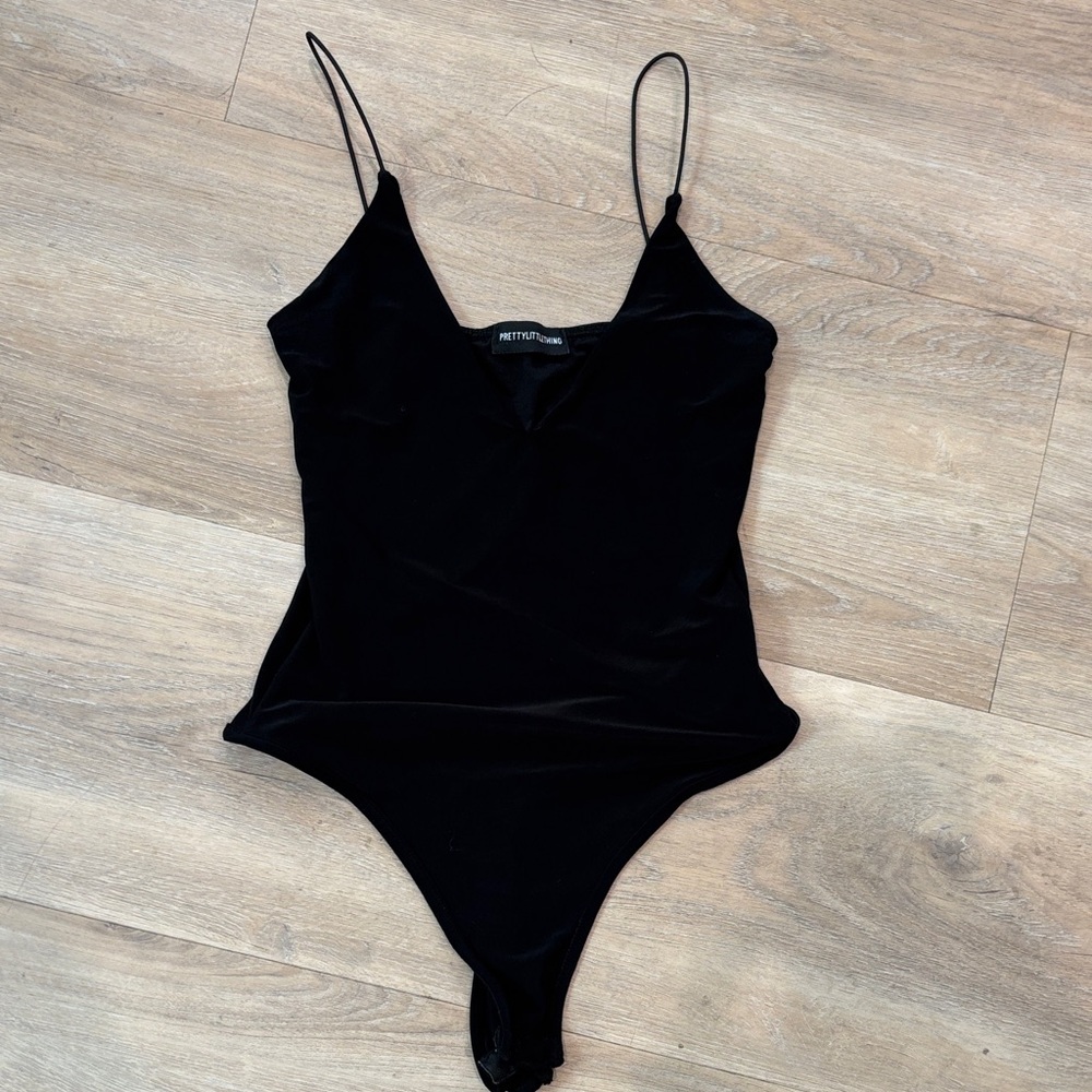 PLT BLACK SLINKY TANK BODYSUIT